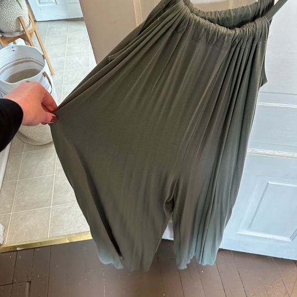 Three Birds Nest Olive Jumpsuit - Picture 3 of 6